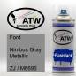 Preview: Ford, Nimbus Gray Metallic, ZJ / M6696: 400ml Sprühdose, von ATW Autoteile West.